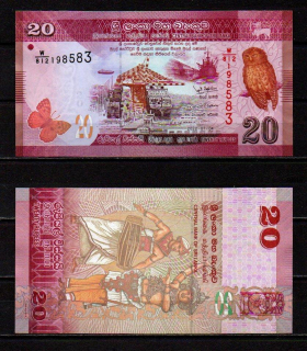 Srí Lanka 20 Rupees 2022 UNC